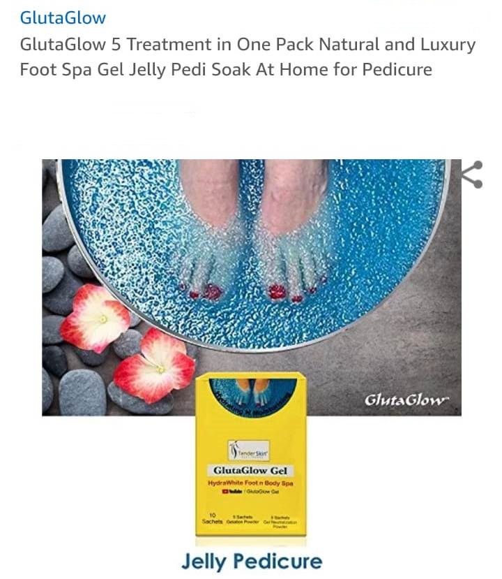 Natural and Luxury Foot Spa Gel Jelly Pedi Soak for Pedicure on 100% Trs